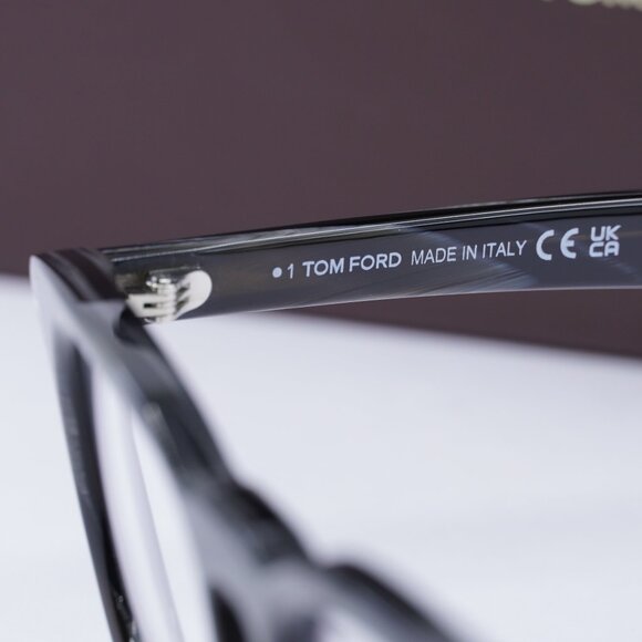 Tom Ford FT5930-D-B 063 Rectangle Eyeglasses 52mm - Black Horn - Picture 9 of 9